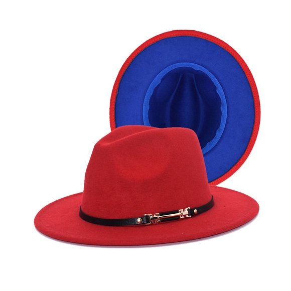 Red/Blue Fedora - Picture 1 of 4